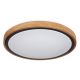 Plafoniere - Plafoniera LED cu aspect lemn design modern Bruno maro 30,7cm 12W
