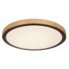 Plafoniera LED cu aspect lemn design modern Bruno maro 43,7cm 24W