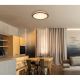 Plafoniere - Plafoniera LED cu aspect lemn design modern Bruno maro 43,7cm 24W