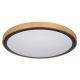 Plafoniere - Plafoniera LED cu aspect lemn design modern Bruno maro 43,7cm 24W