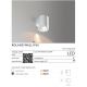 Aplice - Aplica LED pentru iluminat exterior IP65 ROLAND WH