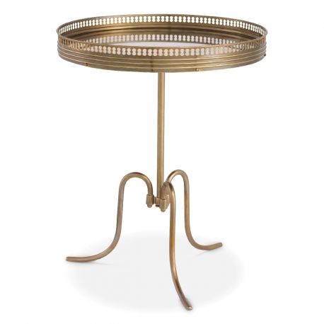 Masute Living - Masuta laterala design LUX cu blat din oglinda antic Classico