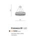 Pendule, Lustre suspendate - Lustra LED suspendata design elegant FRANCESCA 80
