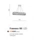 Pendule, Lustre suspendate - Lustra LED suspendata design elegant FRANCESCA 80