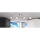 Pendule, Lustre suspendate - Lustra cu 4 spoturi design modern Alaska crom, transparent