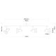 Pendule, Lustre suspendate - Lustra cu 4 spoturi design modern Alaska crom, transparent