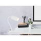 Lampi birou - Veioza, lampa de birou cu clema design modern Robby alb