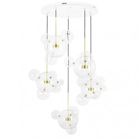 Pendule, Lustre suspendate - Lustra cu 5 pendule LED design modern Boliccine