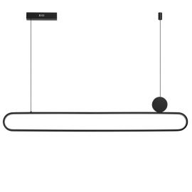 Pendule, Lustre suspendate - Lustra LED suspendata cu telecomanda NICODEMO CCT DIMM BK