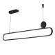 Pendule, Lustre suspendate - Lustra LED suspendata cu telecomanda NICODEMO CCT DIMM BK