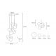 Pendule, Lustre suspendate - Lustra cu 3 pendule LED design modern Boliccine