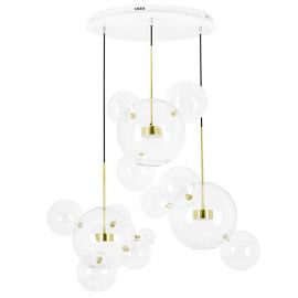 Pendule, Lustre suspendate - Lustra cu 3 pendule LED design modern Boliccine