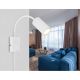 Aplice, corpuri de iluminat pentru pereti - Aplica de perete cu spot directionabil design modern Robby alb