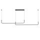 Lustra LED suspendata cu telecomanda MARIO 2 CCT DIMM BK
