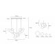 Pendule, Lustre suspendate - Lustra cu 3 pendule LED design modern Boliccine
