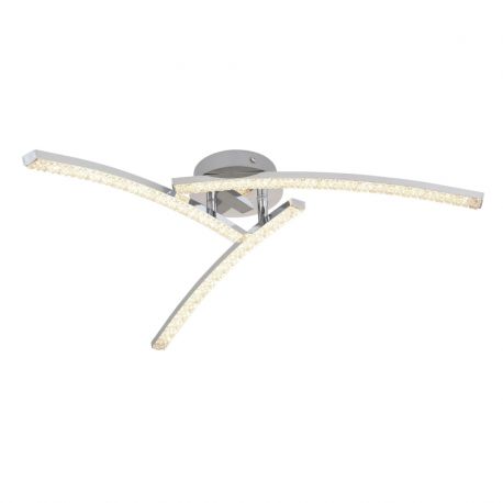 Iluminat pentru baie - Plafoniera LED pentru baie design modern IP44 Jules crom 18W