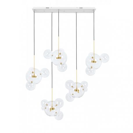 Pendule, Lustre suspendate - Lustra cu 5 pendule LED design modern Boliccine