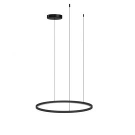 Pendule, Lustre suspendate - Lustra LED XXL cu telecomanda design modern circular HALO 120 CCT BK