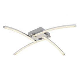 Iluminat pentru baie - Plafoniera LED pentru baie design modern IP44 Jules crom 24W