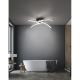 Iluminat pentru baie - Plafoniera LED pentru baie design modern IP44 Jules crom 24W