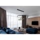 Pendule, Lustre suspendate - Lustra LED suspendata cu telecomanda design modern Halli negru, auriu