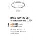 Lustre aplicate - Lustra LED XXL cu telecomanda design modern circular HALO TOP 120 CCT BK