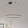Lustra LED XXL cu telecomanda design modern circular HALO 150 CCT BK