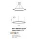 Pendule, Lustre suspendate - Lustra LED XXL cu telecomanda design modern circular HALO 150 CCT BK