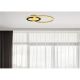 Plafoniere - Plafoniera LED design modern Silla I negru mat, auriu 24W