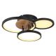 Plafoniere - Plafoniera LED design modern Sid negru, maro