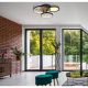 Plafoniere - Plafoniera LED design modern Sid negru, maro