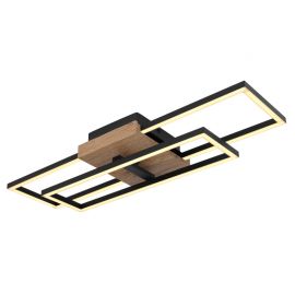 Plafoniere - Plafoniera LED design modern Kendra negru, maro
