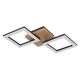 Plafoniere - Plafoniera LED design modern Kerry negru, maro 30W