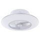 Lustre cu ventilator - Lustra LED cu ventilator si telecomanda design modern Kello alb