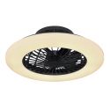 Lustra LED cu ventilator si telecomanda design modern Travo negru