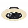 Lustra LED cu ventilator si telecomanda design modern Travo negru