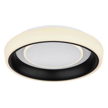Plafoniere - Plafoniera LED cu telecomanda design modern Tabano negru mat