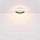 Plafoniere - Plafoniera LED cu telecomanda design modern Tabano negru mat