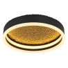 Plafoniera LED design modern Hedi negru, auriu