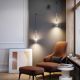 Aplice, corpuri de iluminat pentru pereti - Aplica de perete cu 2 pendule LED design modern Sintesi