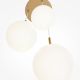Pendule, Lustre suspendate - Lustra cu 3 pendule design modern Basic form auriu