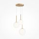 Pendule, Lustre suspendate - Lustra cu 3 pendule design modern Basic form auriu