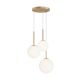 Lustra cu 3 pendule design modern Basic form auriu