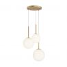 Lustra cu 3 pendule design modern Basic form auriu