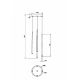 Pendule, Lustre suspendate - Lustra LED cu 5 pendule design modern Cascade negru