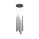 Lustra LED cu 5 pendule design modern Cascade negru