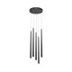 Lustra LED cu 5 pendule design modern Cascade negru
