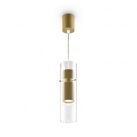 Pendule, Lustre suspendate - Lustra, Pendul design minimalist modern Dynamics auriu mat