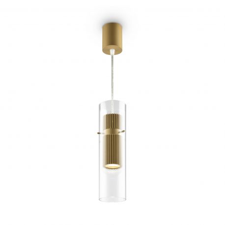 Pendule, Lustre suspendate - Lustra, Pendul design minimalist modern Dynamics auriu mat