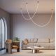 Pendule, Lustre suspendate - Lustra LED incastrabila tavan fals design modern Tau negru